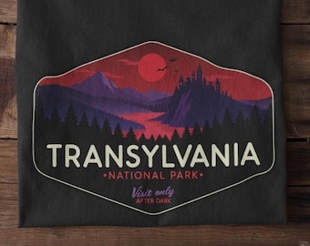 Transylvania National Park T-Shirt: Vintage Vampire Travel Tee, Gothic Castle Shirt