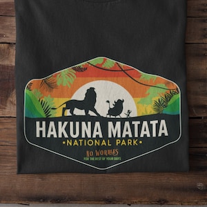 Lion King Disney T-Shirt, Hakuna Matata National Park Shirt, Animal Kingdom Shirt, Disney Lion King Shirts, Unisex, Disney Simba Shirt Gift