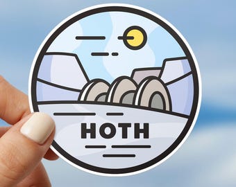 Hoge vinylsticker: waterdichte Star Wars-planeetsticker