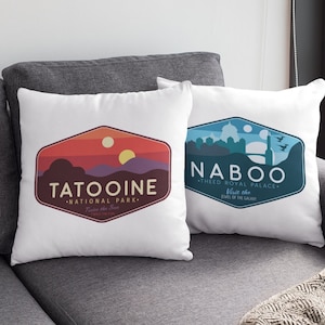 Tatooine Star Wars Pillow, Star Wars Locations Pillow, Star Wars Planets Pillow, Star War Pillow and Insert, Star Wars Gift, Star Wars Decor