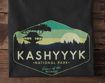 Star Wars T Shirt, Kashyyyk Forest T-Shirt, Men&#39;s & Women&#39;s Shirt, Star Wars Shirt, Kashyyyk Shirt, Unisex, Chewbacca Shirt, Luke Skywalker