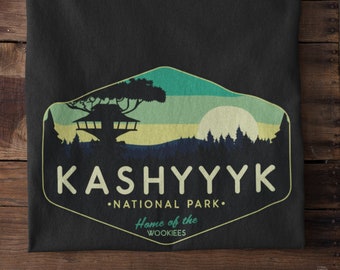 Star Wars T Shirt, Kashyyyk Forest T-Shirt, Men's & Women's Shirt, Star Wars Shirt, Kashyyyk Shirt, Unisex, Chewbacca Shirt, Luke Skywalker