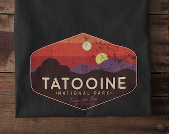 Star Wars Vintage T Shirt, Tatooine Sunset Shirt, Tatooine Shirt, Star Wars Shirt, Tatooine Vintage, Unisex, Luke Skywalker Shirt, Disney