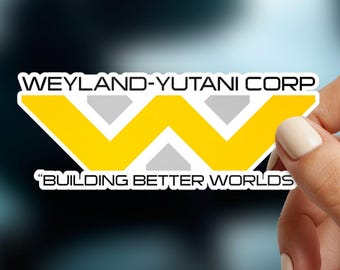Weyland-Yutani Corporation Xenomorph Waterproof Sticker • Alien Earth Sci-Fi Vinyl Decal • UV Proof • Durable Outdoor Laptop Sticker