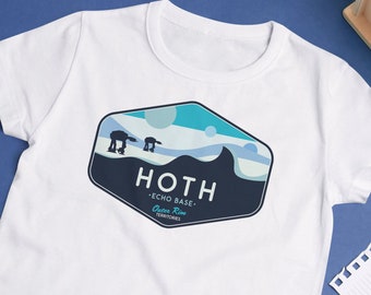 Star Wars ungdoms-T-shirt, Hoth-T-shirt, Pojk- och flickatröja, Star Wars-tröja, Star Wars familjetröjor, Star Wars barntröja, Disney-familj