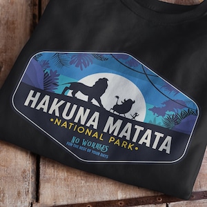 The Lion King Sweatshirt, Hakuna Matata National Park Sweatshirt, Disney Sweatshirt, Unisex, Lion King Sweater, Disney Family Shirt, Vintage
