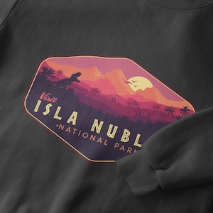 Jurassic Park Sweatshirt, Isla Nublar Sweater, Jurassic World Parody Sweatshirt, 90&#39;s Sweatshirt, TRex, Unisex, Dinosaur Sweatshirt, T-Rex