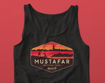 Star Wars tanktop, Mustafar National Park tanktop, Unisex tanktop, Star Wars shirt, Disney tanktop, Star Wars mouwloos shirt, Mustafar