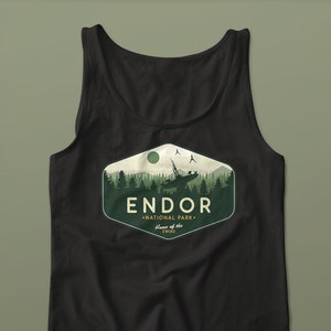 Star Wars Tank Top, Endor National Park Tank Top, Unisex Tank Top, Star Wars Shirt, Endor Tank Top, Luke Skywalker Shirt, Disney Tank Top
