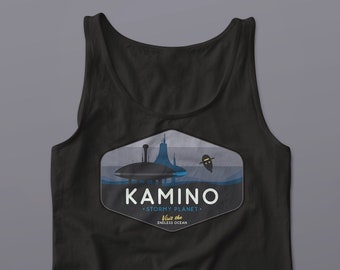 Star Wars Kamino Planet Unisex Tank Top, Boba Fett Tee