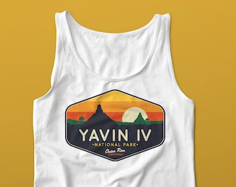 Star Wars Tank Top, Yavin IV Tank Top, Unisex Tank Top, Star Wars Tee, Yavin Planet Tank, Star Wars Sleeveless, Disney Tank Top, Geeky Shirt