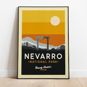 Star Wars Poster, Star Wars Nevarro Poster, Star Wars Galaxy Posters, Star War Art Prints, Star War Wall Art, Star Wars Gift, Disney Decor