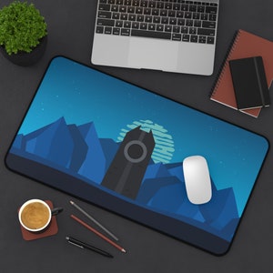 Star Wars Desk Mat | Ilum Desk Mat | Star Wars Mouse Pad | Star Wars Gaming Desk Pad | Minimalist Art | Sizes &quot;12x18&quot;/12&quot;x22&quot;/&quot;31x15.5&quot;