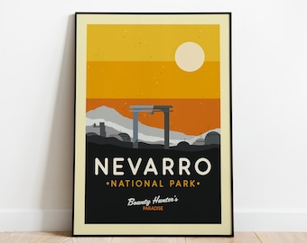 Poster di Star Wars, Poster di Star Wars Nevarro, Poster di Star Wars Galaxy, Stampe d'arte di Star War, Star War Wall Art, Regalo di Star Wars, Decor Disney