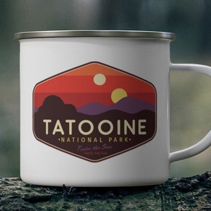Star Wars Camping Mug, Tatooine Sunset Mug, Tatooine Mug, Star Wars Geek Parody Mug, Tatooine, Luke Skywalker Mug, Star Wars Inspired Gift