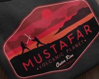 Star Wars Hoodie, Mustafar Hoodie, Star Wars Geek Parody Hoodie, Star Wars Mustafar Planet, Darth Vader, Unisex, Luke Skywalker Hoodie