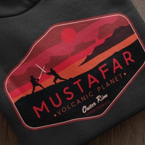 Star Wars Hoodie, Mustafar Hoodie, Star Wars Geek Parody Hoodie, Star Wars Mustafar Planet, Darth Vader, Unisex, Luke Skywalker Hoodie