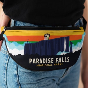 Disney UP Fanny Pack, Paradise Falls Fanny Pack, Disney Fanny Pack, Disney Hip Bag, Disneyworld Fanny Pack, Theme Park Purse, Cross Body Bag