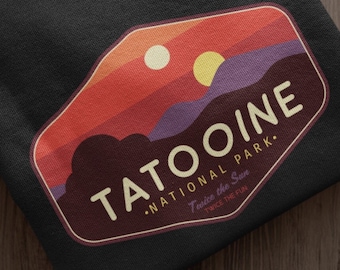 Sudadera con capucha Tatooine Sunset, parodia del Parque Nacional inspirada en Star Wars
