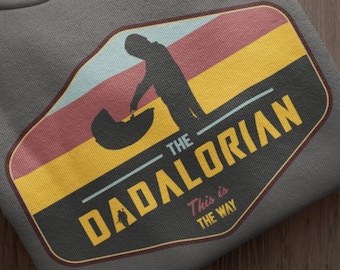 Bluza z kapturem Dadalorian, prezent na Dzień Ojca, parodia serialu The Mandalorian