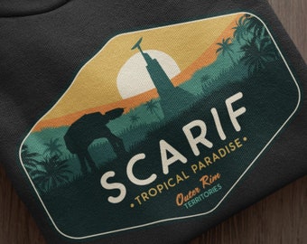 Star Wars Hoodie, Scarif Planet Hoodie, Star Wars Geek Parodie Hoodie, Star Wars Planet Hoodie, Scarif Hoodie, Unisex, Luke Skywalker Hoodie