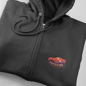 Star Wars Zip Hoodie, Tatooine Sunset Hoodie, Star Wars Geek Parody Hoodie, Star Wars Hoodie, Tatooine Hoodie, Unisex, Luke Skywalker Hoodie