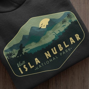 Jurassic Park Hoodie, Isla Nublar Hoodie, Jurassic World Parody Hoodie, Visit Isla Nublar National Park, Universal Studios Hoodie Hoodie