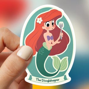 Ariel Dinglehopper Sticker, Little Mermaid Sticker
