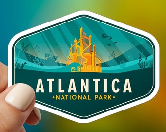 Atlantica National Park Sticker, Disney Little Mermaid Stickers, Disney Ariel Sticker, Disney Stickers, Disney Decal, Sticker Disney Mermaid