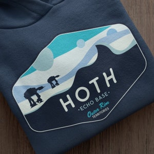 Star Wars Hoodie, Hoth Hoodie, Star Wars Geek Parody Hoodie, Hoth Echo Base Hoodie, Unisex, Galaxy's Edge Hoodie Disneyland, Geeky Star Wars