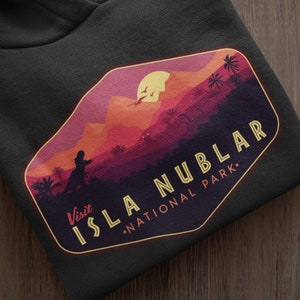 Jurassic Park Hoodie, Isla Nublar Hoodie, Jurassic World Parody Hoodie, Visit Isla Nublar National Park, TRex, Unisex, Dinosaur Hoodie, Dino