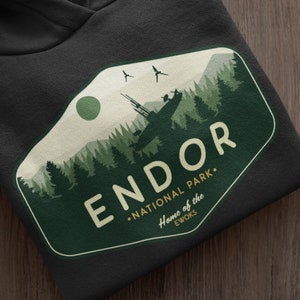 Star Wars Hoodie, Endor National Park Hoodie, Star Wars Geek Parody Hoodie, Endor Hoodie, Unisex, Skywalker, Star Wars Gift, Sweatshirt