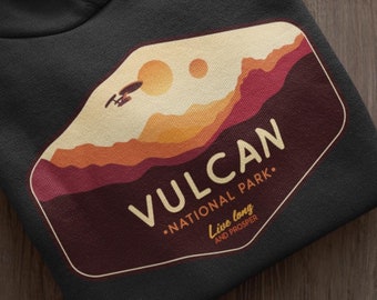 Vulcan National Park Hoodie: Sci-Fi Adventure Sweatshirt