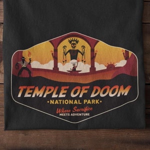 Indiana Jones Temple of Doom T-Shirt: National Park Parody