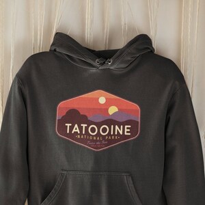 Star Wars Hoodie, Tatooine Sunset Hoodie, Star Wars Geek Parody Hoodie, Star Wars Hoodie, Tatooine Hoodie, Unisex, Luke Skywalker Hoodie image 3