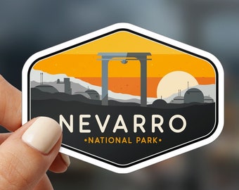 Star Wars Stickers, Nevarro National Park Sticker, Mandalorian Stickers, Star Wars Planet Stickers, Water Bottle Stickers, Star Wars Gift