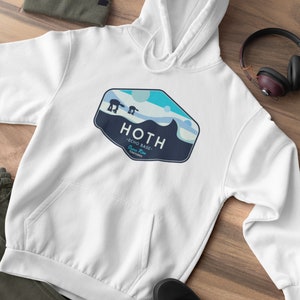 Star Wars Hoodie, Hoth Hoodie, Star Wars Geek Parody Hoodie, Hoth Echo Base Hoodie, Unisex, Galaxy's Edge Hoodie Disneyland, Geeky Star Wars image 3