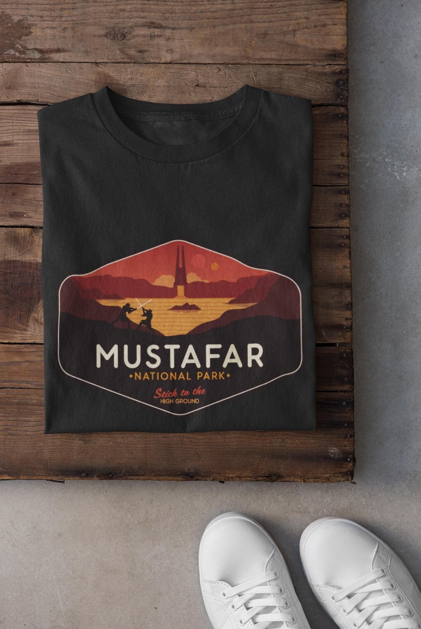 Star Wars T-shirt, Mustafar Star Wars Shirt, Star Wars Geek Parody 