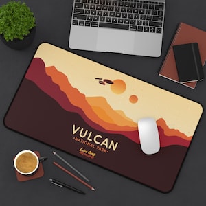 Vulcan Nationalpark Schreibtischmatte: Star Trek Sci-Fi Bürodeko