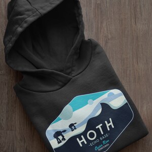 Star Wars Hoodie, Hoth Hoodie, Star Wars Geek Parody Hoodie, Hoth Echo Base Hoodie, Unisex, Galaxy's Edge Hoodie Disneyland, Geeky Star Wars image 2