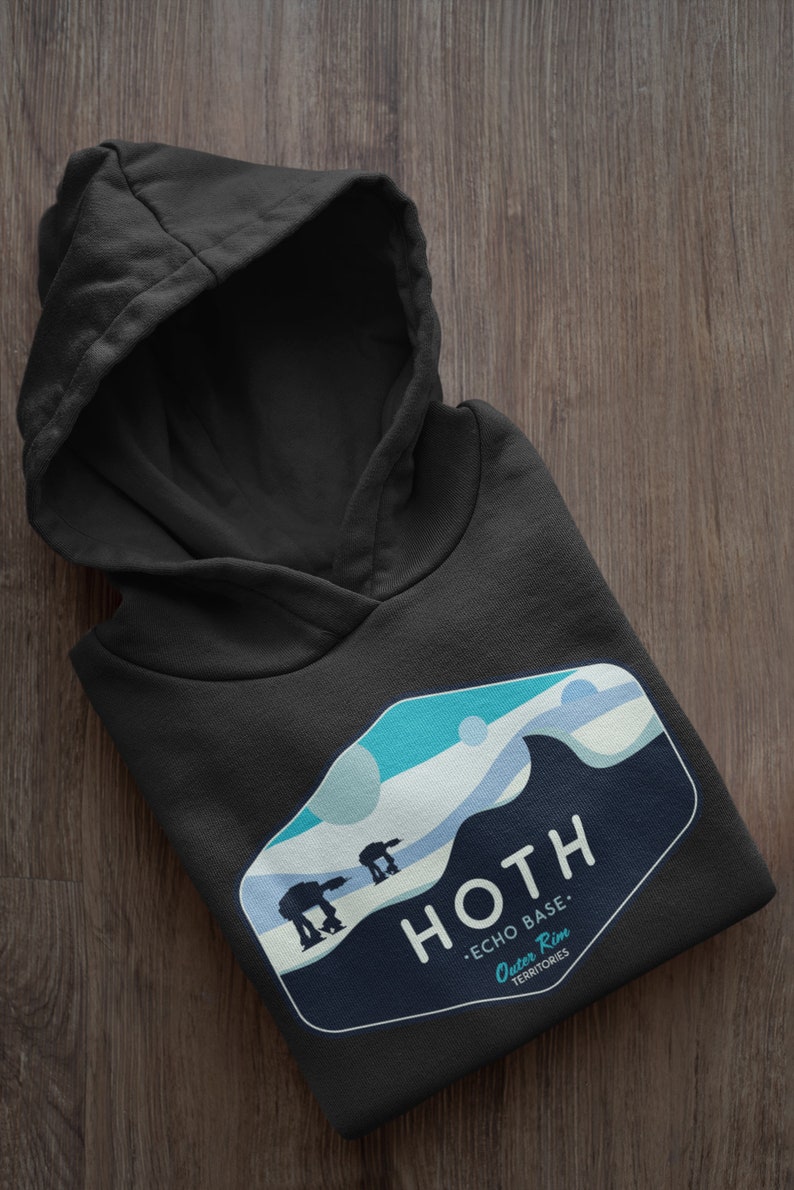 Star Wars Hoodie, Hoth Hoodie, Star Wars Geek Parody Hoodie, Hoth Echo Base Hoodie, Unisex, Galaxy's Edge Hoodie Disneyland, Geeky Star Wars image 2