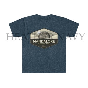 Star Wars The Mandalorian Helmet Reflection T-Shirt For Men - Officially Licensed Slim Fit Tee
