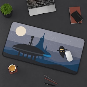 Star Wars Desk Mat | Kamino Desk Mat | Star Wars Mouse Pad | Star Wars Gaming Desk Pad | Minimalist Art | Sizes &quot;12x18&quot;/12&quot;x22&quot;/&quot;31x15.5&quot;