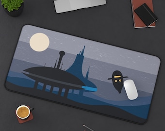 Star Wars Desk Mat | Kamino Desk Mat | Star Wars Mouse Pad | Star Wars Gaming Desk Pad | Minimalist Art | Sizes "12x18"/12"x22"/"31x15.5"