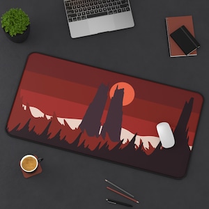 Star Wars Desk Mat | Dathomir Desk Mat | Star Wars Mouse Pad | Star Wars Gaming Desk Pad | Minimalist Art | Sizes &quot;12x18&quot;/12&quot;x22&quot;/&quot;31x15.5&quot;
