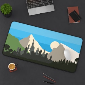 Star Wars Desk Mat | Alderaan Desk Mat | Star Wars Mouse Pad | Star Wars Gaming Desk Pad | Minimalist Art | Sizes &quot;12x18&quot;/12&quot;x22&quot;/&quot;31x15.5&quot;