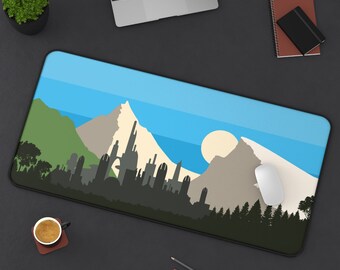 Star Wars Desk Mat | Alderaan Desk Mat | Star Wars Mouse Pad | Star Wars Gaming Desk Pad | Minimalist Art | Sizes "12x18"/12"x22"/"31x15.5"