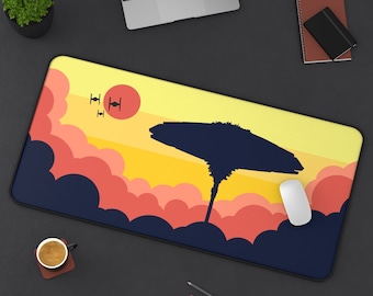 Star Wars Desk Mat | Bespin Desk Mat | Star Wars Mouse Pad | Star Wars Gaming Desk Pad | Minimalist Art | Sizes "12x18"/12"x22"/"31x15.5"