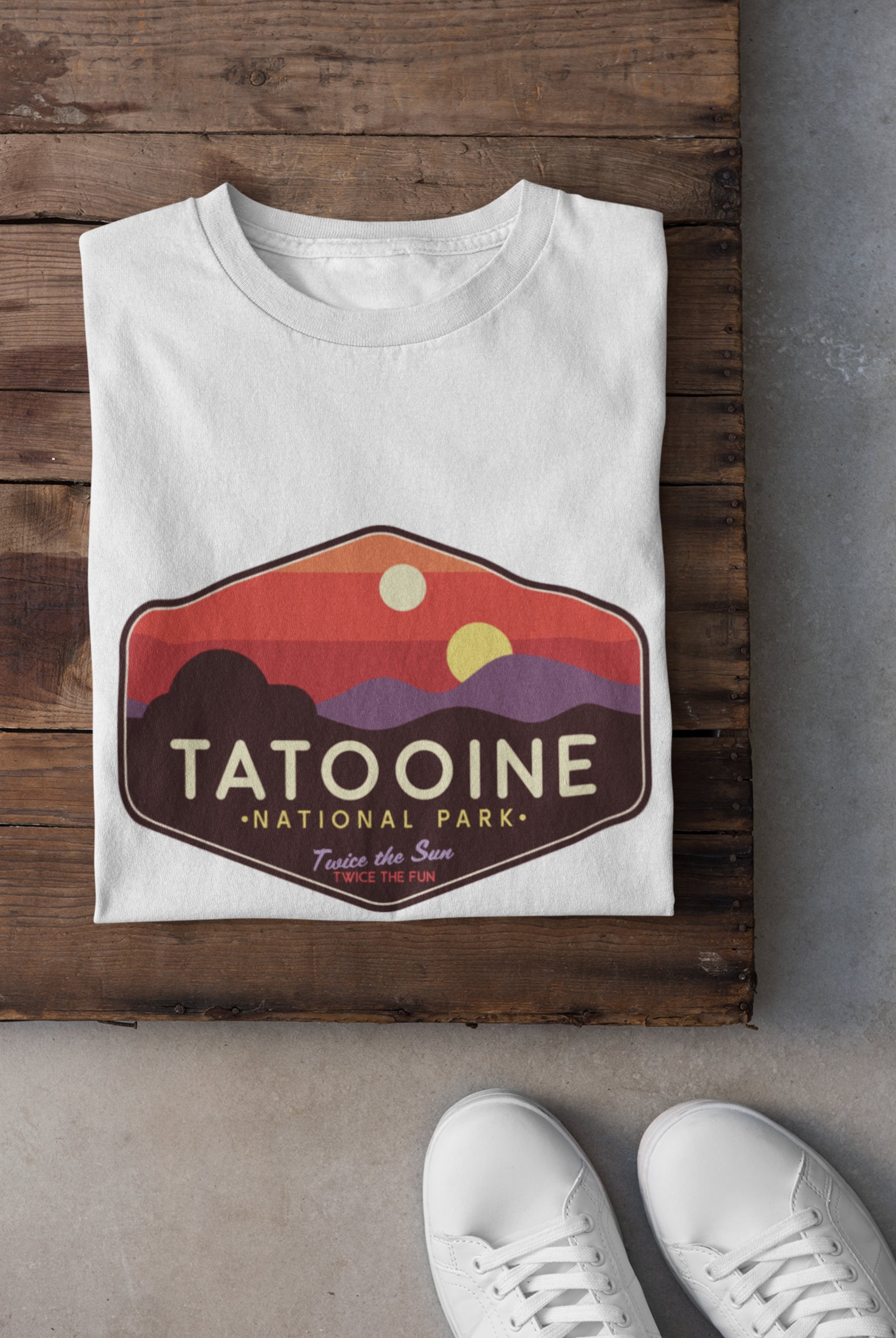 Star Wars Retro Suns of Tatooine T-Shirt Adult