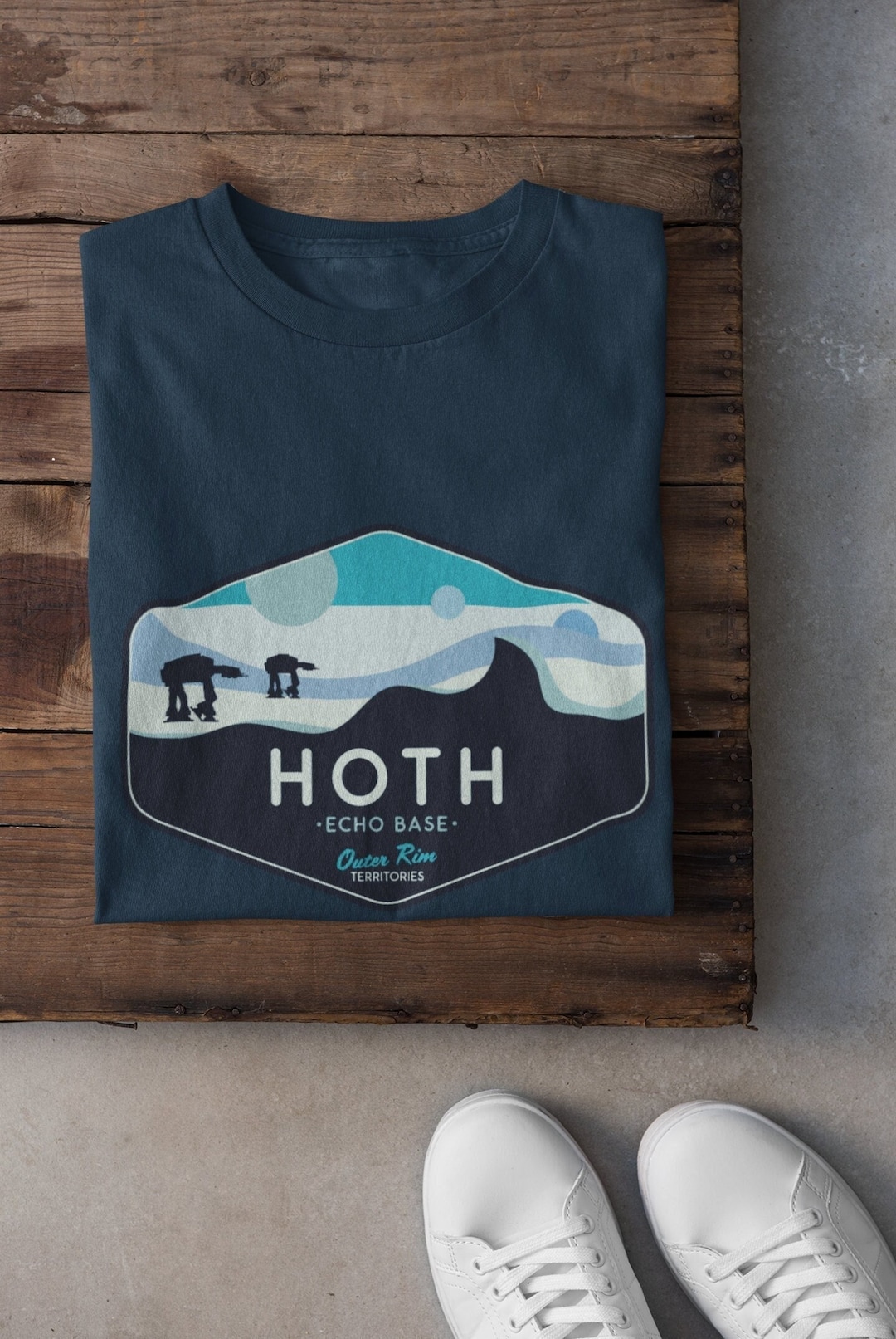 Disney Greetings From Hoth Blanc - Vêtements T-shirts Manches